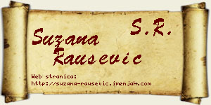 Suzana Raušević vizit kartica